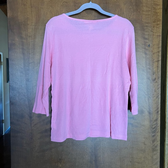 Lilly Pulitzer Light Pink Long Sleeve Top - Picture 3 of 3